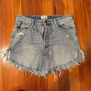 Free people denim shorts